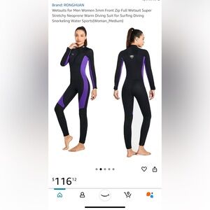 Purple and Black Wetsuit